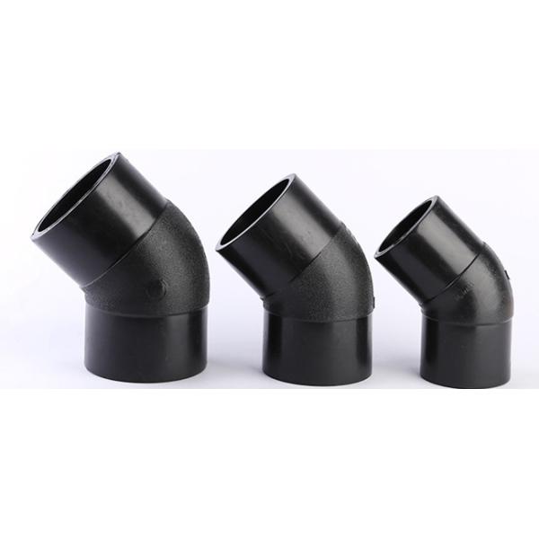 Ansi B16.9 HDPE 45 Degree Elbow Fittings Butt Fusion For Water Pump