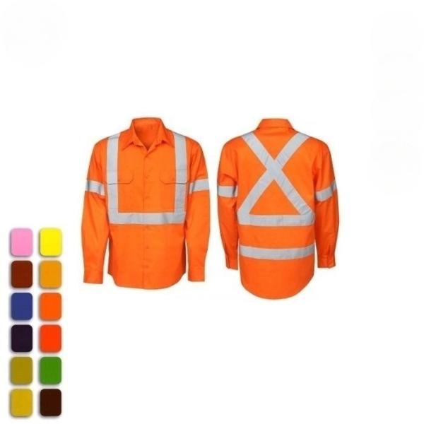 ODM Reflective Safety Shirts Quick Dry Work Construction Reflective Polo Shirts