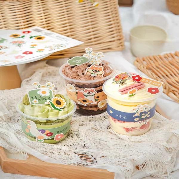 Custom Plastic U Shape Disposable Bubble Tea Cups 500ml Food Grade