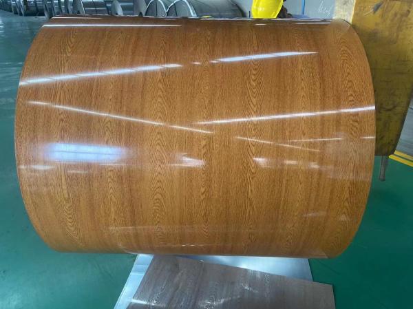 Coil en aluminium PVDF de grain de bois PCM 3003H24 Coil de couleur imprimé 50 ans de garantie Coil revêtu de couleur imprimé