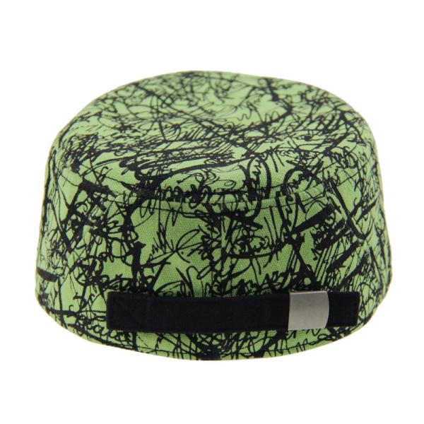 Customization Green Embroidered Cadet Hat Adjustable Outdoor Fashionable