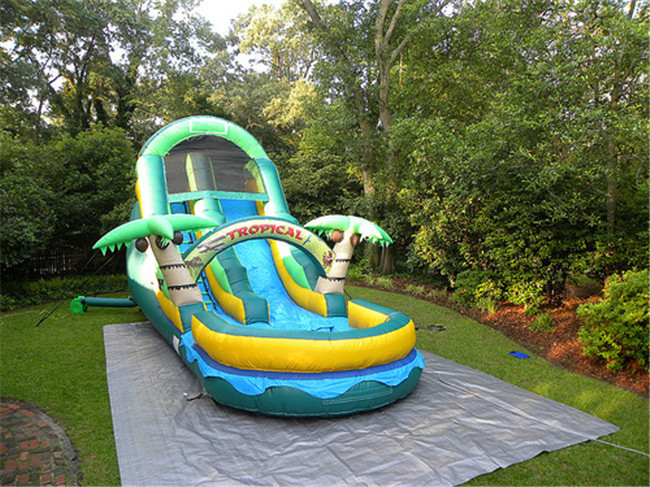 16-18-20-25ft Inflatable Water Slide Pool for Backyard Party Rentals Large Castle Inflatable for Kids