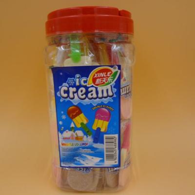 Doces do pirulito do gelado da glicose com pouco Toy Bottled Milk Strawberry Flavors