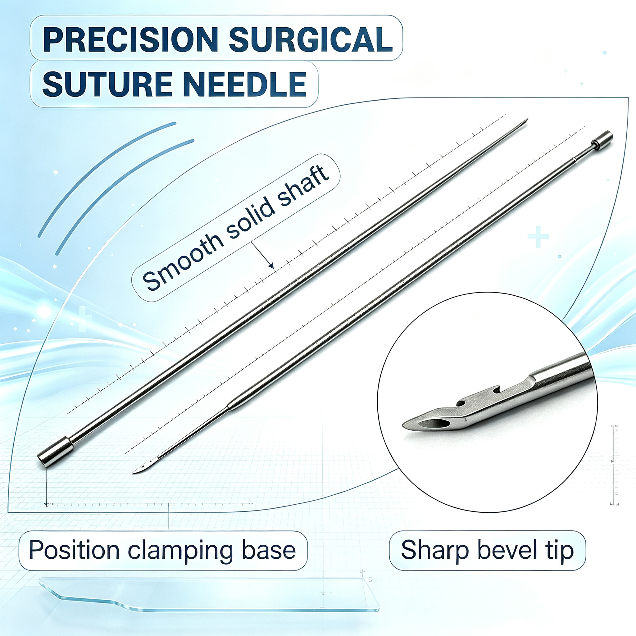 Customized Long Straight Medical Suture Needle