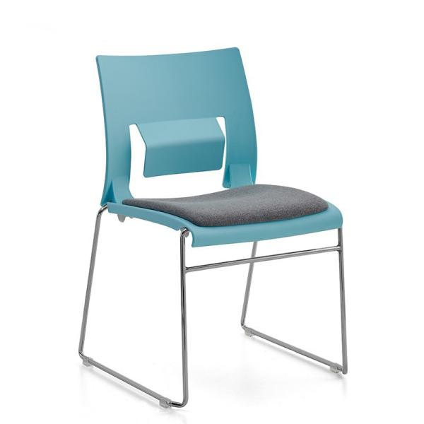 Other Metal Type Stackable Training Room Chair with Plastic Back and Seat Color Options
