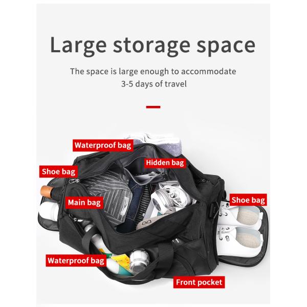 OEM Custom Logo Travel Duffel Backpack Garment Duffle Bag Multi-storey (Оригинальное название)