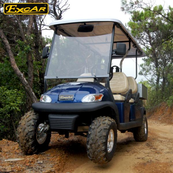 Голубая тележка гольфа электроэнергетики места 48в 3.7кв 2/дефектный автомобиль клуба