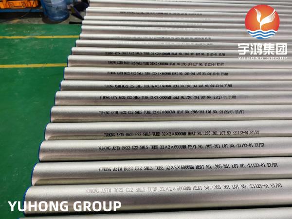 Nickel Base Alloy Heat Exchanger Tubing ASTM B622 Aloy C22 Seamless Pipe