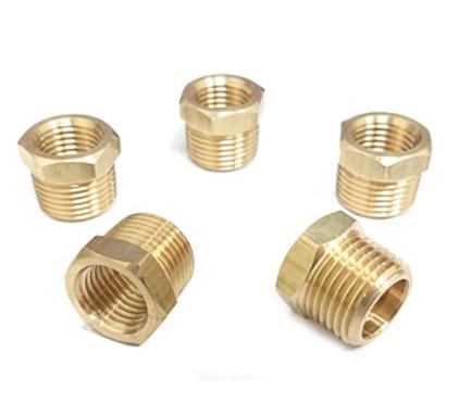 1000PSI 1/4 Female 3/8 Male NPT Brass Hex Bushing ASTM