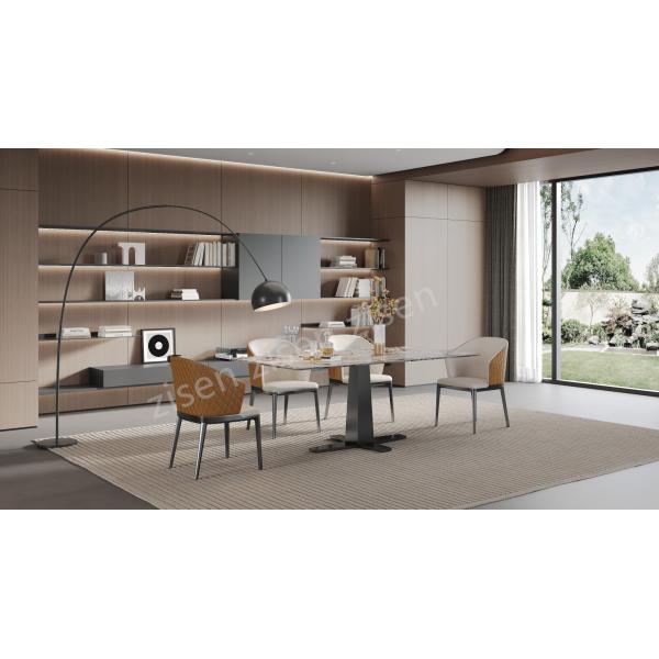 Hot Selling Furniture Restaurant Marble Top Dining Table Rectangular Dining Table Ceramic Top Dining Table