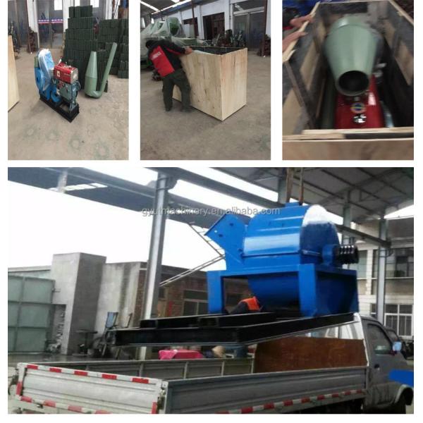 Сдавливание отходов древесины из биомассы с помощью деревянного бревна