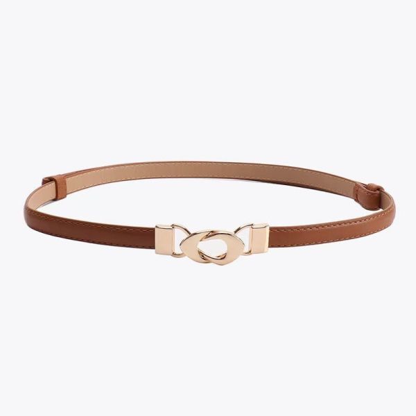 New hook-and-loop adjustable belt for women, versatile and minimalist, perfect with dresses and coats, slimming waistline, thin and easy to carry and store.