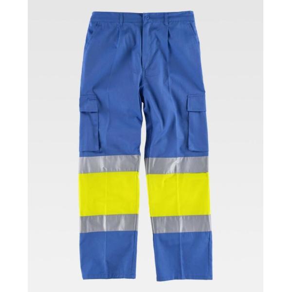 Poly Cotton Mens Outdoor Work Pants / Multi - Pocket Outside Work Clothes