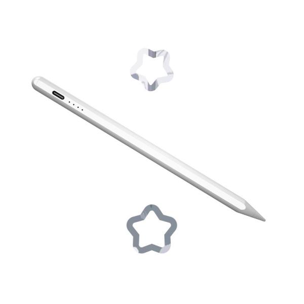 1 Hour Charging Active Stylus Pencil Universal Touch Screen Pen White Color