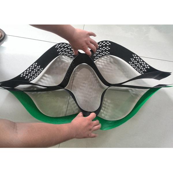 Superficie lisa material del color verde de Geocell del HDPE de la Virgen con de alta resistencia
