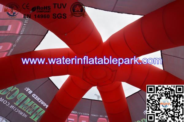 Portable Fire Retardant Inflatable Dome Tent With 4 Legs , CE / UL Blower