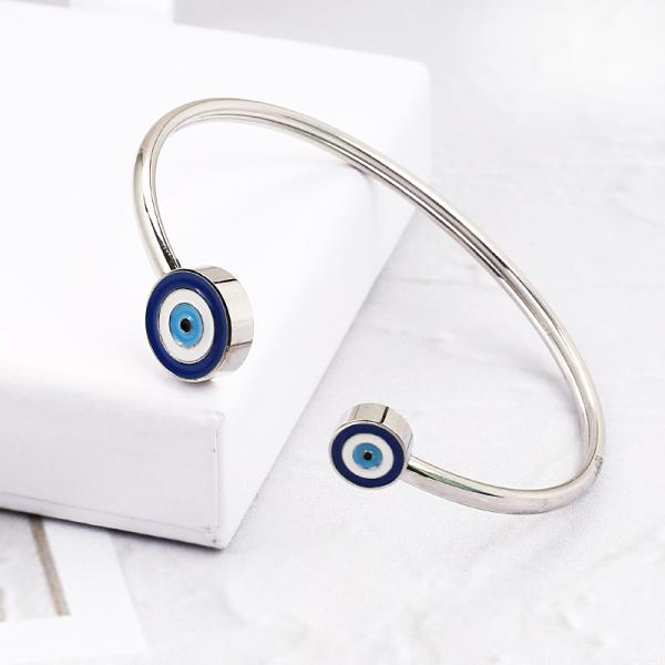 Titanium steel Demon Eye bracelet custom package logo material drip oil processing hand polishing accessories