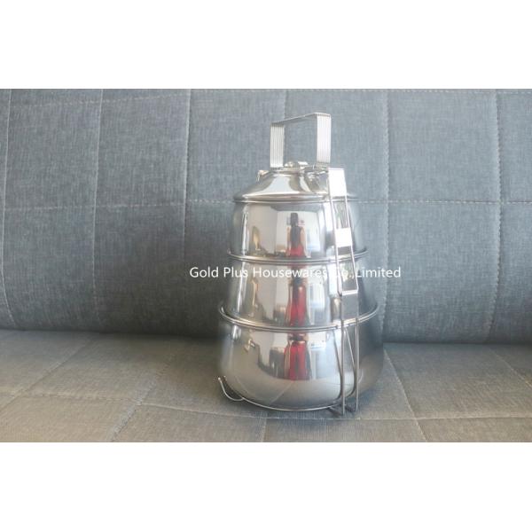 FDA Thermal Bento Lunch Box SS Vietnam Tiffin Food Carrier Natural Color