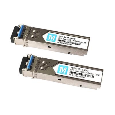 Stable Network Connection 2.5G Duplex 40km SMF Fiber Optic Module Pluggable SFP Transceiver with 1310nm LC Connector DDM