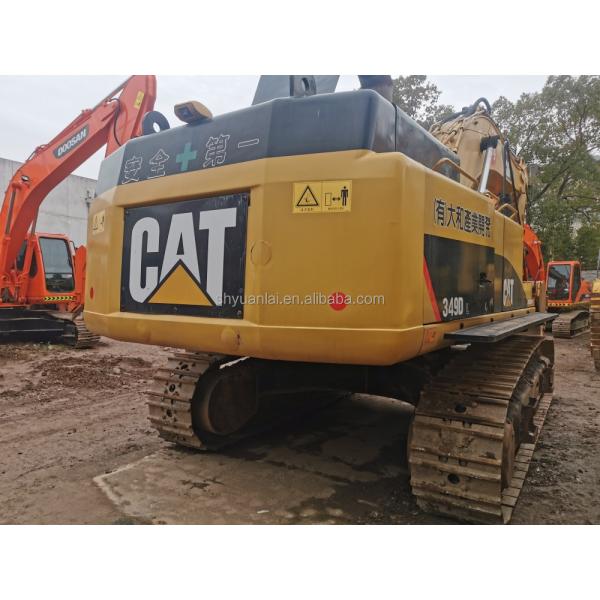 Excavateur CAT349D d'occasion Peinture originale de conception en acier souple et de haute puissance