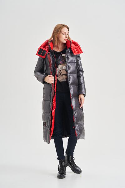 FODARLLOY Wholesale cotton jacket New Arrival Winter Shiny Cotton Hooded  womens jacket and coats