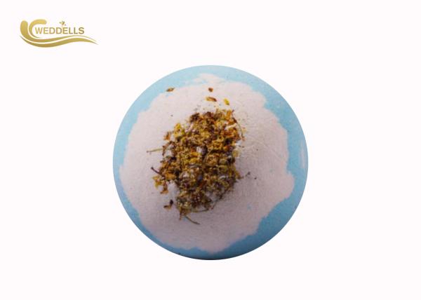 Moisturizing Shea Butter Bath Bomb , Pink Bath Bomb With Flowers OEM / ODM Available