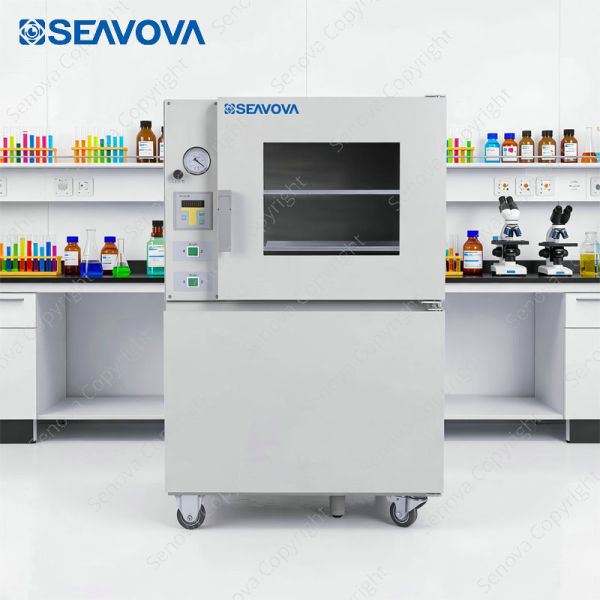 90L 250C Floor Standing Vacuum Oven NuOven VQ91-1 with Shelf Heating