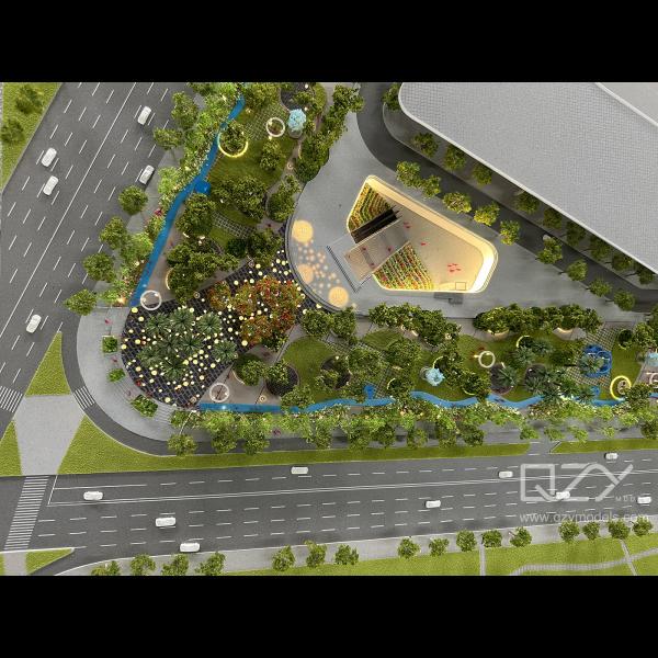 Maquetes de paisagem Arquitetura Modelos conceituais L&B 1/300 Futian Sport Oasis