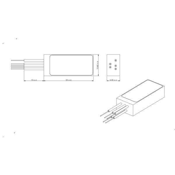 4CH UC-CWDM 1470-1610nm or ITU , CWDN Mux Demux