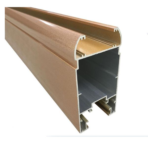 Beige Powder Coating T8 Aluminum Sliding Section