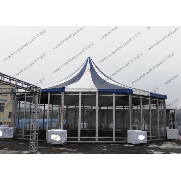 φ10M Six Sides Pagoda Party Tent Temporary Aluminum Frame For Shanghai Exhibition