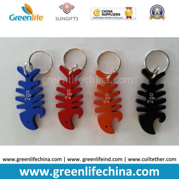 Promotional Custom Logo Printed Metal Aluminum Beer Bottle Opener Key Holders