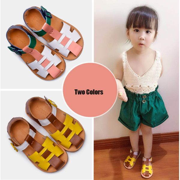 Toddler Girls Cowhide Lining Summer Sandals Shoes