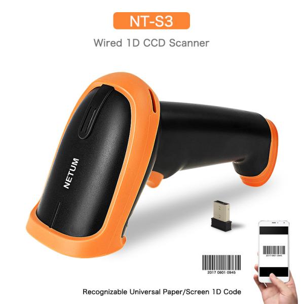 Netum Barcode Scanner Handheld Wireless Bar Code Reader Barcode Scanner Laser CCD