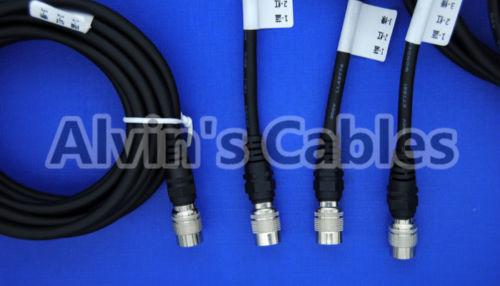 Power I/O Cat6 M12 Cable Assembly HRS 12 Pin Hirose Female Open Twisted For Basler Camera GigE 3m