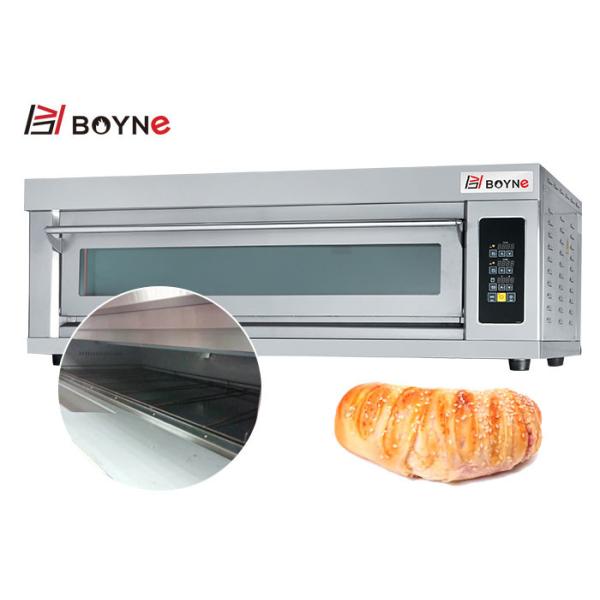 Microcomputer Controlled Electric Deck Oven Double Deck Six Trays Oven For Bread Pizza