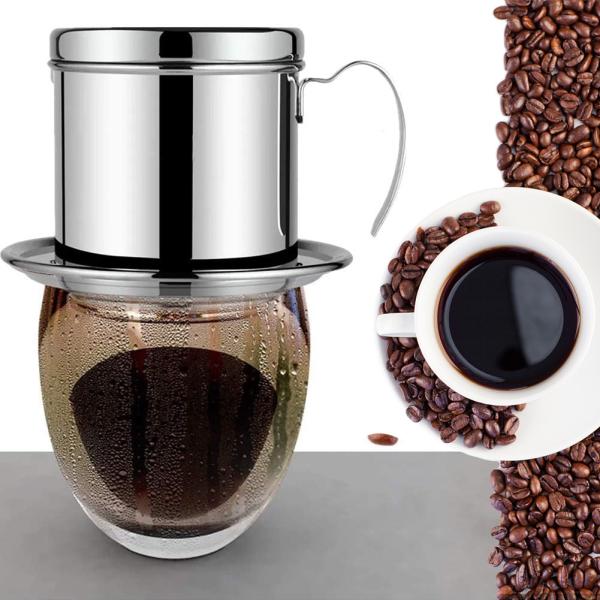 бак Dripper кофе нержавеющей стали фильтра кофе 50ml многоразовый безбумажный Вьетнама