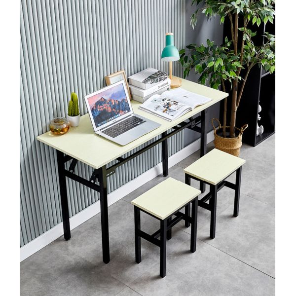 Modern Double Layer Foldable Lightweight Waterproof Outdoor Metal Table Rectangular Office Meeting Study Computer Training Desk
