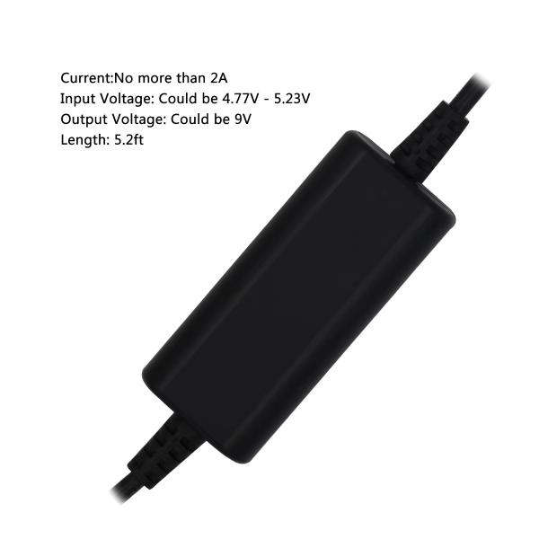 Câble convertisseur USB vers 9V DC, câble d'alimentation élévateur de tension USB 5V vers 9V pour routeur, haut-parleur, modem, caméra