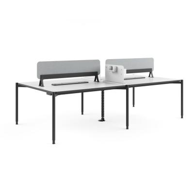 FLEX 4 Person Desk Workstation Circular Corner Customized Modern Work Stations