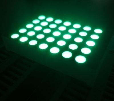 Exposição de matriz branca/vermelha/azul/verde do diodo emissor de luz do círculo 5 x 7 para a propaganda