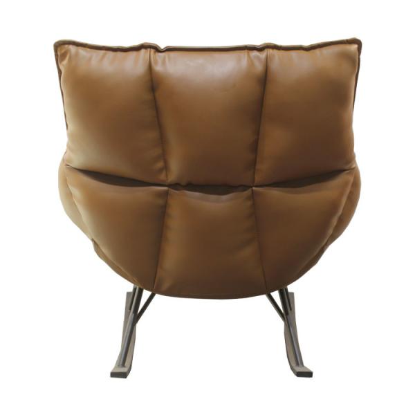 Living Room OEM 0.289CBM Pu Leather Leisure Chair 80*80*72