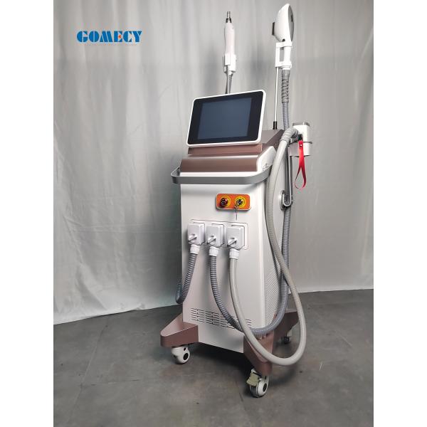 Вертикальный 4 В 1 IPL SHR ND YAG+Diode Elight Machine Безболезненное постоянное удаление волос