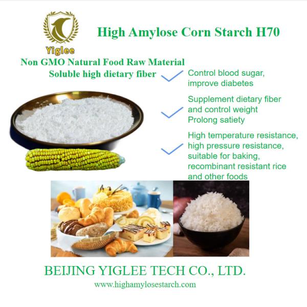 Food Grade Slowly Digestible Starch Low GI HAMS High Amylose Corn Starch BEIJING YIGLEE TECH HAMS