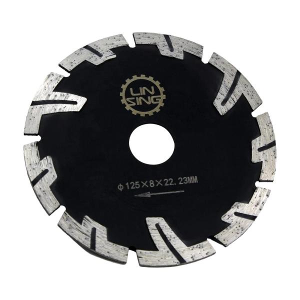 Protected Teeth Diamond Disc 125mm Blade Diameter for Cutting Marble Granite Brick