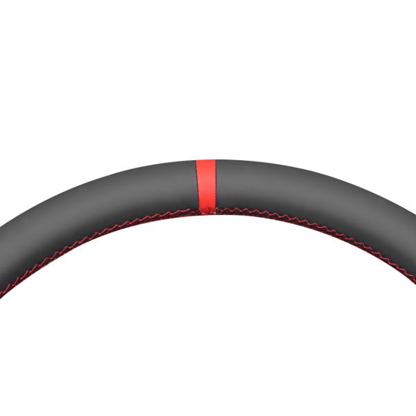 High quality customized hand stitching black leather steering wheel cover for Chevrolet Chevy Silverado 500 1999-2002