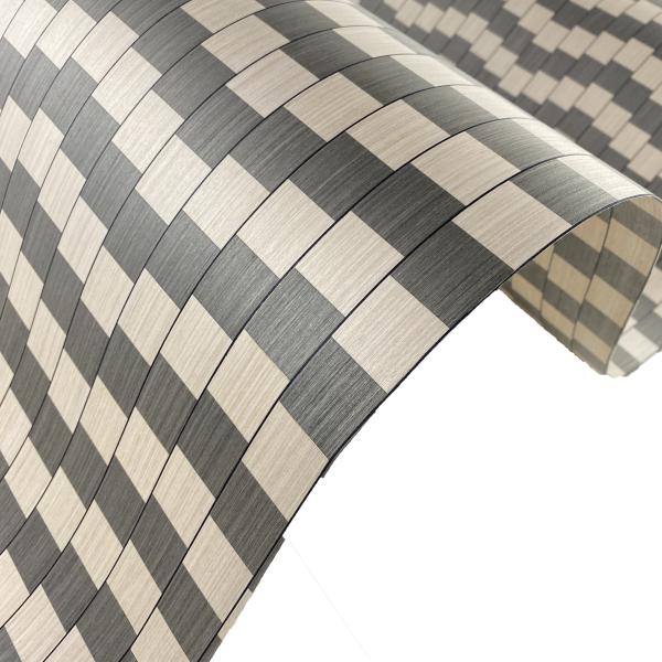 Parquet de madeira exótico com revestimento de lã DIY para revestimento de parede