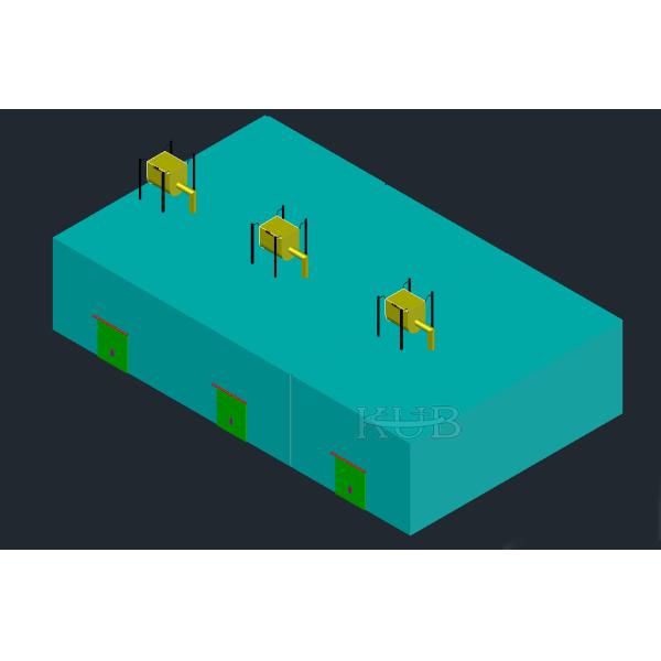 Portas ultrassônicas do armazenamento frio da sala de CA para a esterilização do vegetal de fruto
