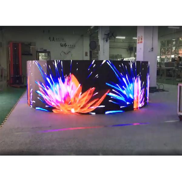 High Definition Commercial Led Screens , SMD2121 Curved Led Screen For Advertising