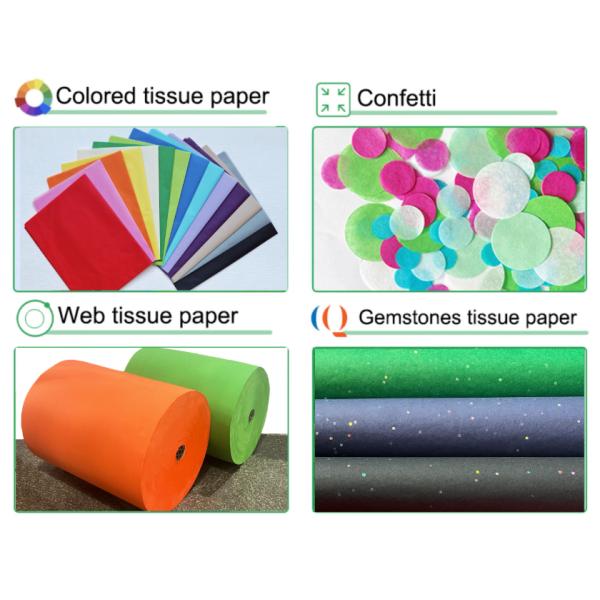 Logotipo de papel de papel de papel impreso para el rollo de envoltura de papel.